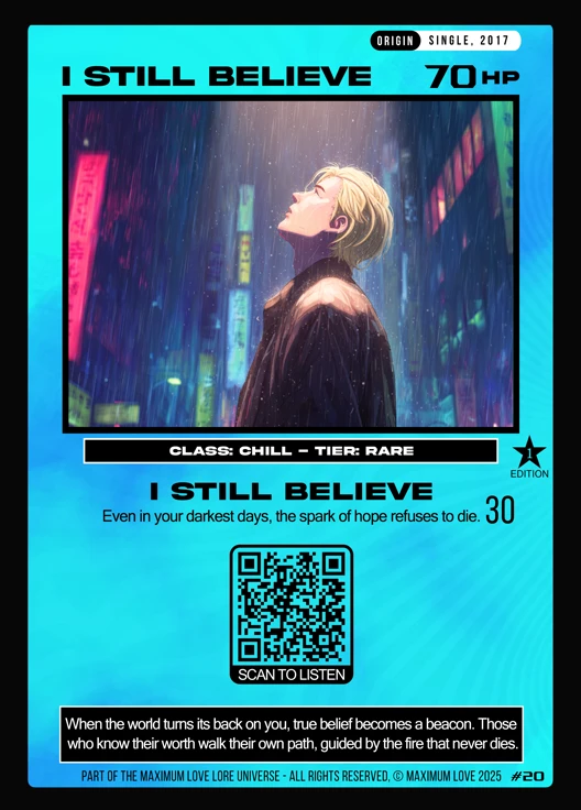 I Still Believe trading card